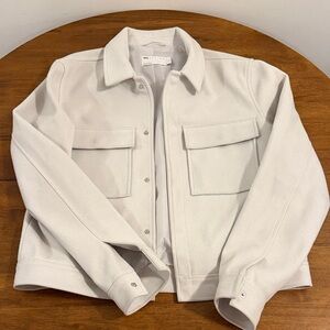ASOS Cream Utility Jacket with Front Flap Pockets